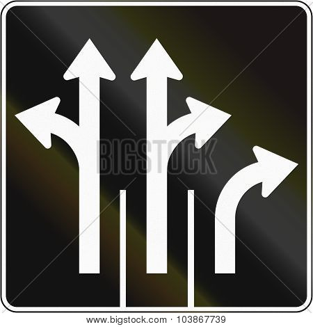 Three Lanes In Canada