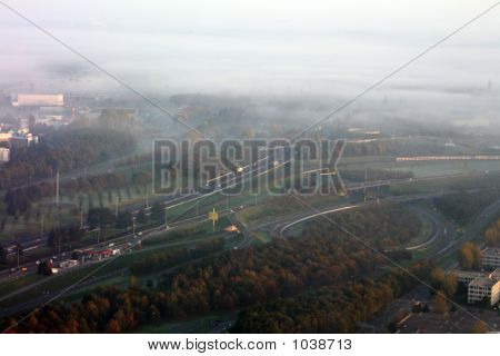 Mlha na dálnici