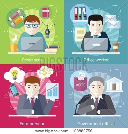 Concept Work Employed Freelancer