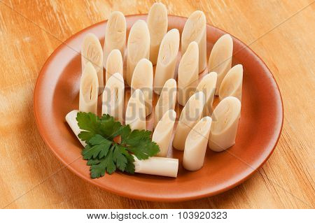 Heart Of Palm (palmito) On Plate