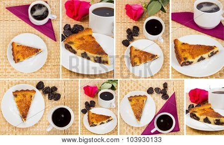 Big Set. Prunes And Coffee Pie