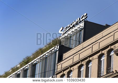 Logo Of Search Engine And Web Portal Seznam.cz On The Headquarters Building