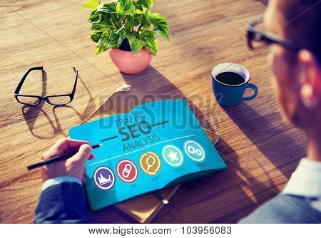 Search Engine Optimisation Analysis Information Data Concept