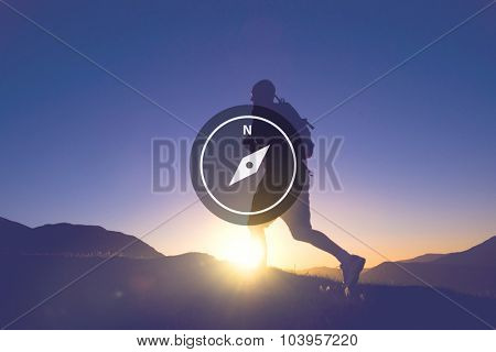 Compass Direction Navigation Adventure Instrument Concept
