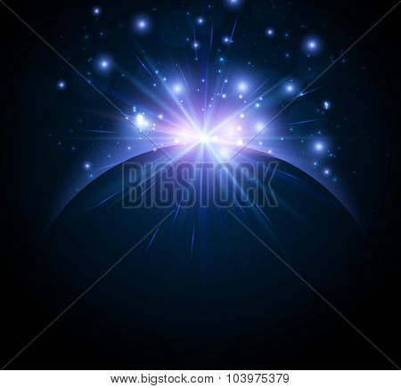 Earth planet background. Design concept. Vector Illustration.