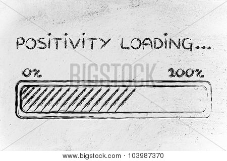 Positivity Loading, Progess Bar Illustration