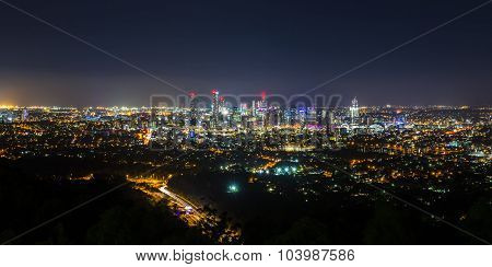 View of Brisbane City from Mount Coot-tha