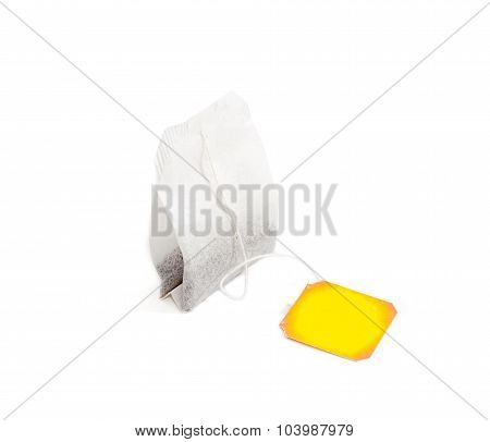One Tea Bag On A Light Background