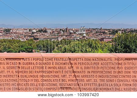 viewpoint of gianicolo