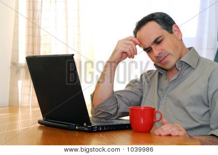 Man med Laptop