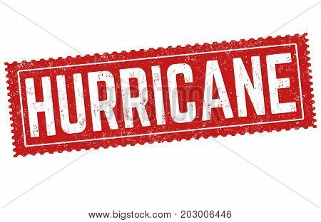 Hurricane Sign Or Stamp
