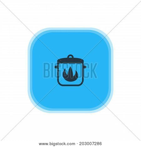 Beautiful Kitchenware Element Also Can Be Used As Stewpot  Element.  Vector Illustration Of Hot Pan Icon.