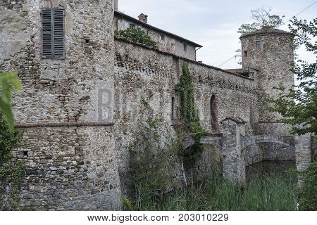 Lisignano (Piacenza Emilia Romagna Italy): the historic castle near Agazzano