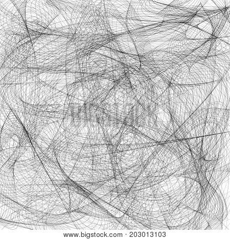 The white background is like a spider web or thread