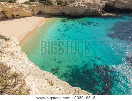 Beautiful beach of Carvalho, Algarve, Portugal