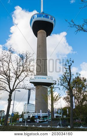 Euromast In Rotterdam, South Holland, Netherlands.