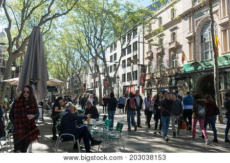 The Gran Teatre Del Liceu, Ramblas, Barcelona, Spain.
