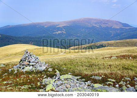 Alpine landscape in Tarcu Mountains, Carpathians, Romania, Europe
