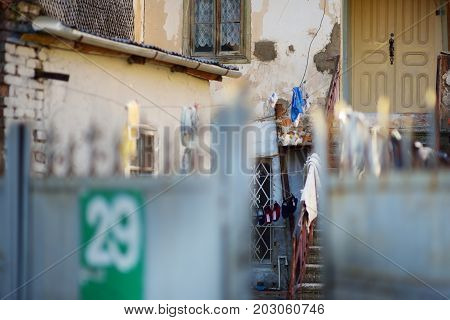 Kutaisi, Georgia - November 22, 2016: Picturesque Medieval Streets Of Kutaisi Town, Capital Of The W