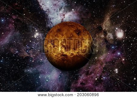 Planet Venus. Elements Of This Image Furnished By Nasa.