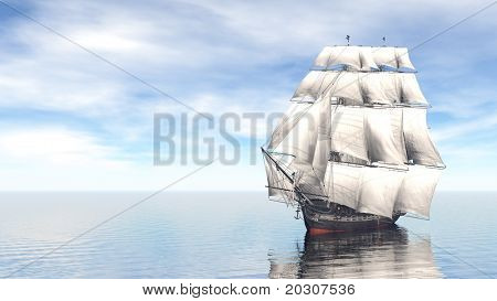 navio no mar