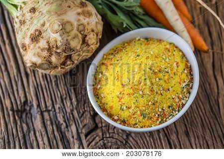 Vegeta Seasoning Spices Condiment With Dehydrated Carrot Parsley Celery Parsnips And Salt With Or Wi