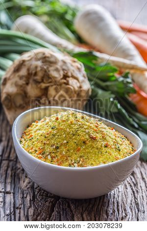 Vegeta Seasoning Spices Condiment With Dehydrated Carrot Parsley Celery Parsnips And Salt With Or Wi