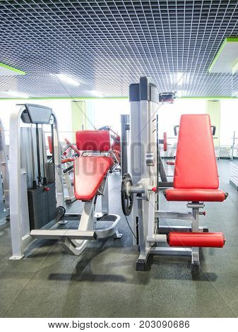 Interior of a fitness hall