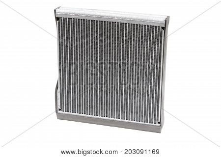 a group of different radiators: engine cooling, interior heating