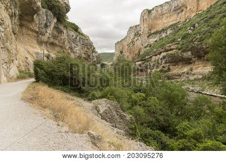 Greenway of irati in the mouth of lumbier, Navarra
