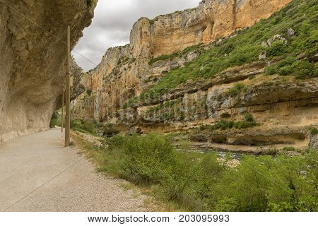 Greenway of irati in the mouth of lumbier, Navarra