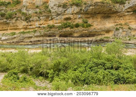 Greenway of irati in the mouth of lumbier, Navarra