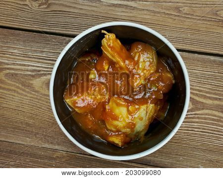 Domoda - Gambian Peanut Stew close up  traditional meal