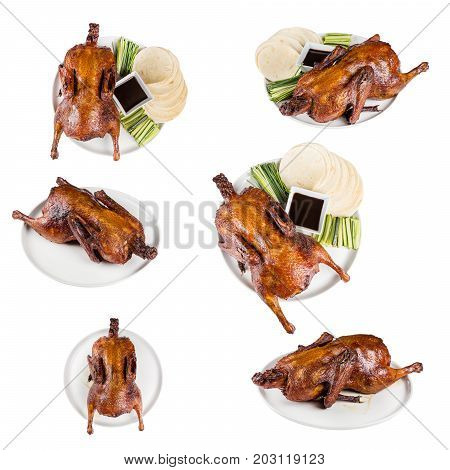 Set Of A Different Asian Dishes In Restaurant
