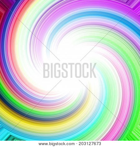 Pastel whirl twirl radial round colorful mix design