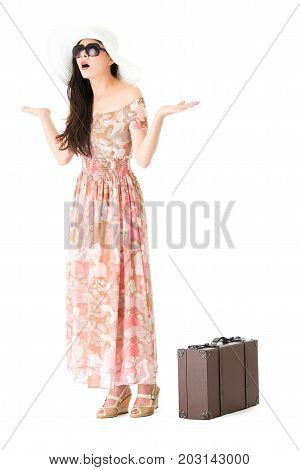 Beauty Young Woman Wearing Summer Dress Clothing