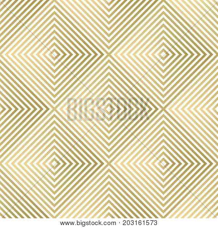 Seamless geometric pattern. Gold background. Vector illustration.