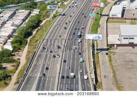 Novorizhskoye Shosse On Suburb Of Moscow City
