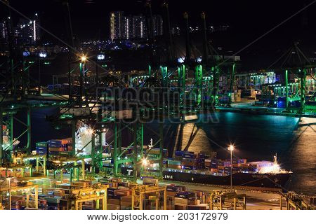 Commercial Port Of Singapore