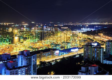 Commercial Port Of Singapore