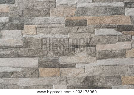 This Is A Floor Tile With A Stone Wall Texture In Gray Beige