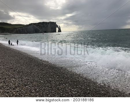 Normandy, Etretat beach