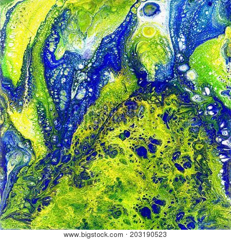 Liguid watercolor and ink abstract colored painting. Wet panted illustration, abstract background, pattern and wallpaper