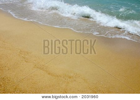 해변과 파도 Copyspace