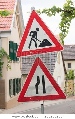 Roadworks Sign - Germany