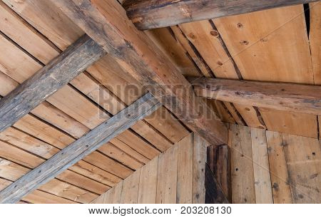 Wooden Contruction On An Old House