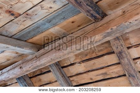 Wooden Contruction On An Old House