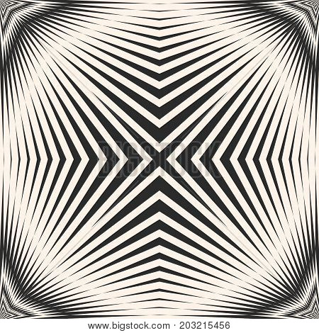 Vector striped seamless pattern with diagonal cross, lines, intersecting stripes. Modern abstract monochrome geometric texture. Illusive background. Design element for decoration, covers, digital, web. Lines pattern, 3d pattern, abstaract patetrn.