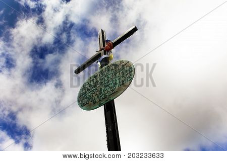 High Cross of the Slavkov Shield in the High Tatras.