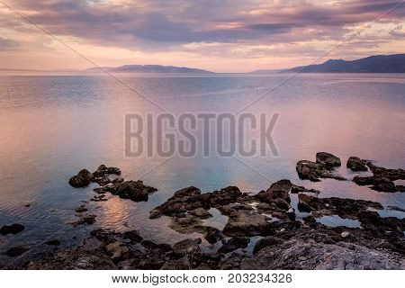 A peaceful nice morning in Rijeka Croatia